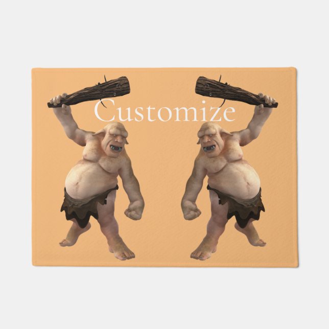 Ugly Troll Thunder_Cove Doormat (Front)