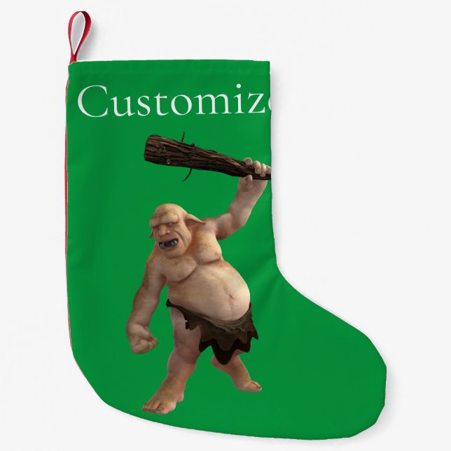 Ugly Troll Thunder_Cove Small Christmas Stocking (Front)