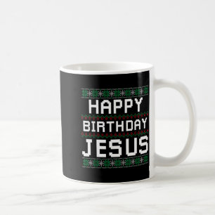 Ugly X-Mas Santa Claus Flying Bisonrel - Christmas Coffee Mug