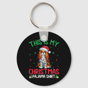 Ugly Xmas Cavalier King Charles Spaniel Dog Christ Key Ring
