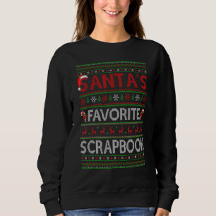 Ugly Xmas Lighting Santa Favourite Scrapbook Chris Sweatshirt