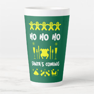 Ugly xmas office party    latte mug