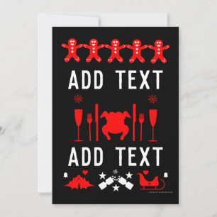 Ugly xmas office party sweater announcement