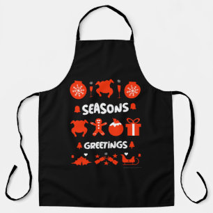 Ugly xmas office party sweater apron