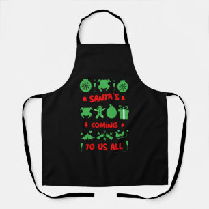 Ugly xmas office party sweater apron