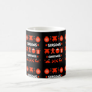 Ugly xmas office party sweater  coffee mug