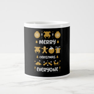 Ugly xmas office party sweater large coffee mug