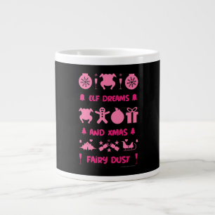 Ugly xmas office party sweater large coffee mug