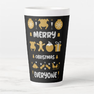 Ugly xmas office party sweater latte mug