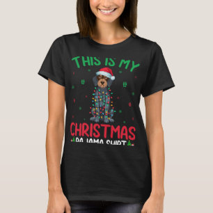 Ugly Xmas Santa German Wirehaired Pointer Dog Chri T-Shirt