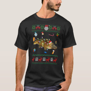 Ugly Xmas Sweater Animals Lights Christmas Platypu