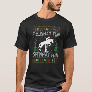 Ugly Xmas Sweater Oh What Fun It Is To Ride Horse