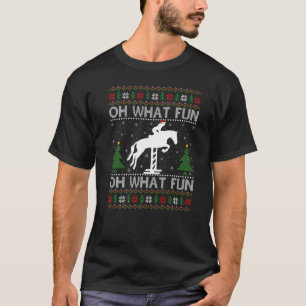 Ugly Xmas Sweater Oh What Fun It Is To Ride Horse