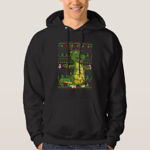 Ugly Xmas Sweater Style Lighting Alligator Christm
