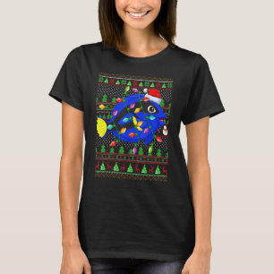 Ugly Xmas Sweater Style Lighting Blue Tang Fish Ch