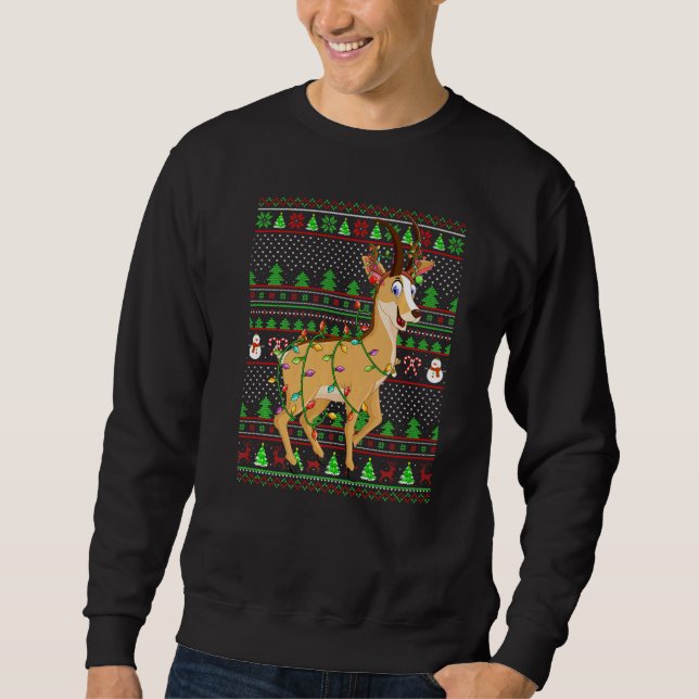 Ugly Xmas Sweater Style Lighting Chamois Christmas (Front)