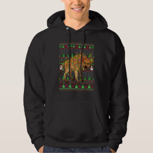 Ugly Xmas Sweater Style Lighting Hyena Christmas