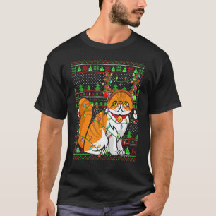 Ugly Xmas Sweater Style Lighting Persian Cat Chris