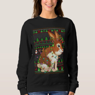 Ugly Xmas Sweater Style Lighting Rabbit Christmas