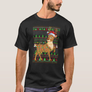 Ugly Xmas Sweater Style Lighting Reindeer Christma