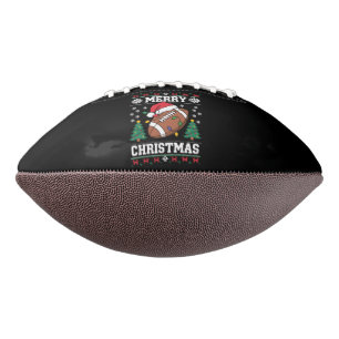 Ugly Xmas Sweater Style Santa American Football 