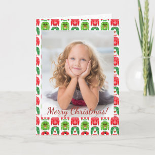 Ugly Xmas Sweaters Polar Bear Snowman Rudolf Photo Note Card