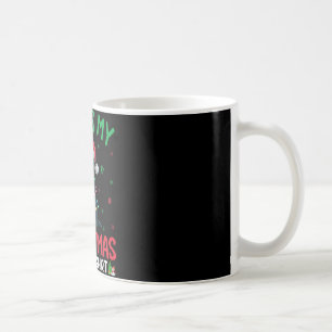 Ugly Xmas Tree Lights Santa Black Labrador Dog Chr Coffee Mug