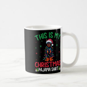 Ugly Xmas Tree Santa Doberman Pinscher Dog Christm Coffee Mug