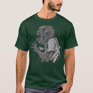 Ugly Zombie Arm wound spinal skeleton Halloween Pa T-Shirt