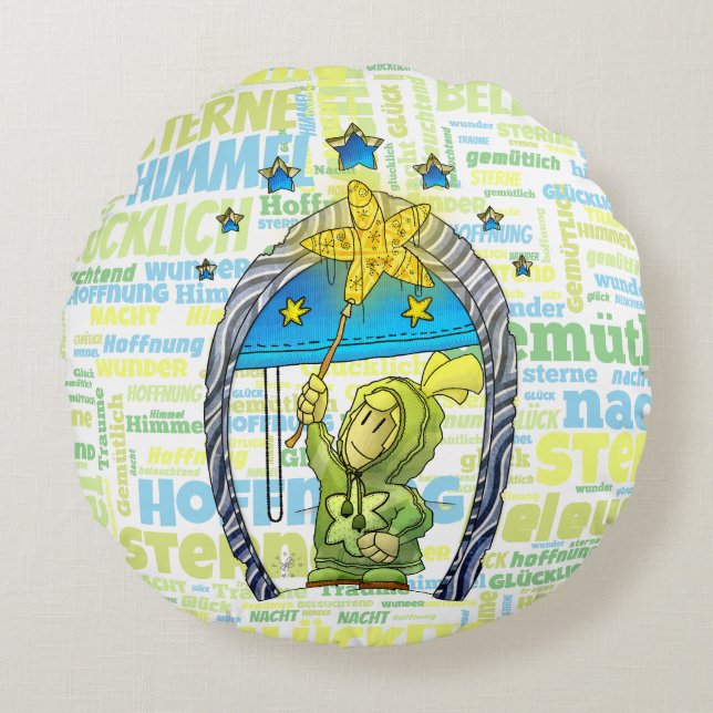 Ugo - Lucky Star /  Round Cushion (Front)