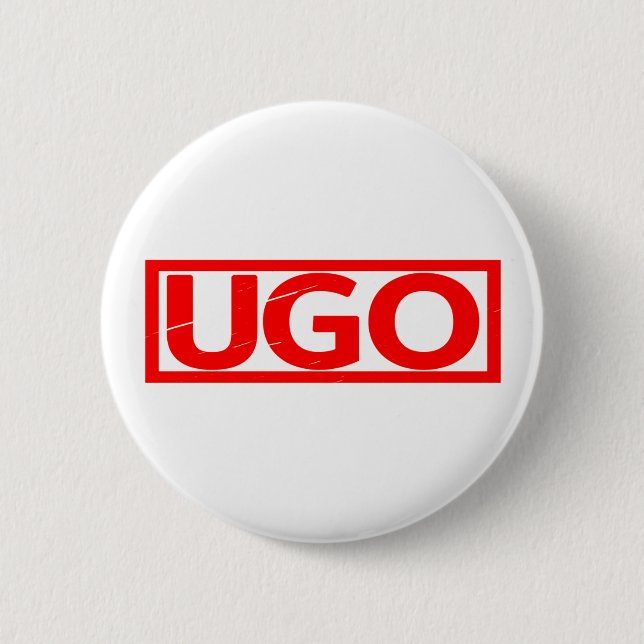 Ugo Stamp 6 Cm Round Badge (Front)