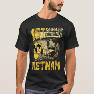Uh1 Huey 1st Cavalry Division Vietnam Veteran T-Shirt