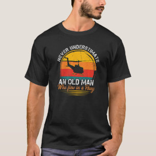 UH 1 Iroquois Huey Helicopter Vietnam Veteran T-Shirt