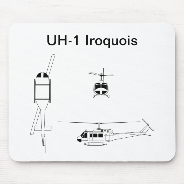 UH-1 Iroquois Mouse Pad (Front)