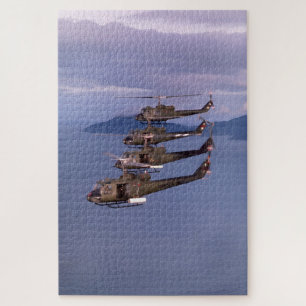 UH-1E Huey Helicopters – HML-167 U.S. Marines 1970 Jigsaw Puzzle