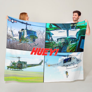 UH-1N IROQUOIS "HUEY" FLEECE BLANKET