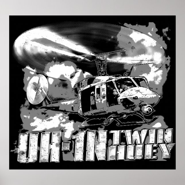 UH-1N Twin Huey Poster (Front)