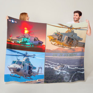 UH-1Y VENOM FLEECE BLANKET