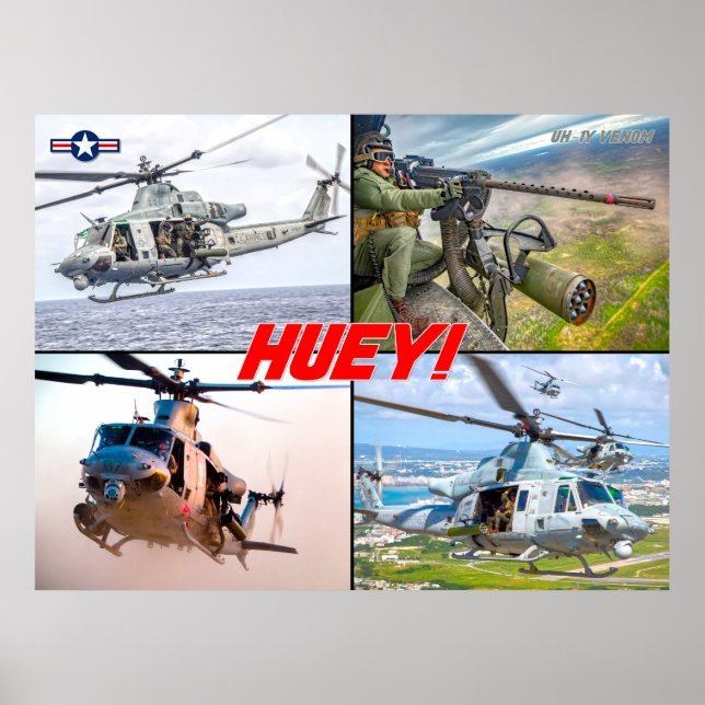UH-1Y VENOM "HUEY" POSTER (Front)