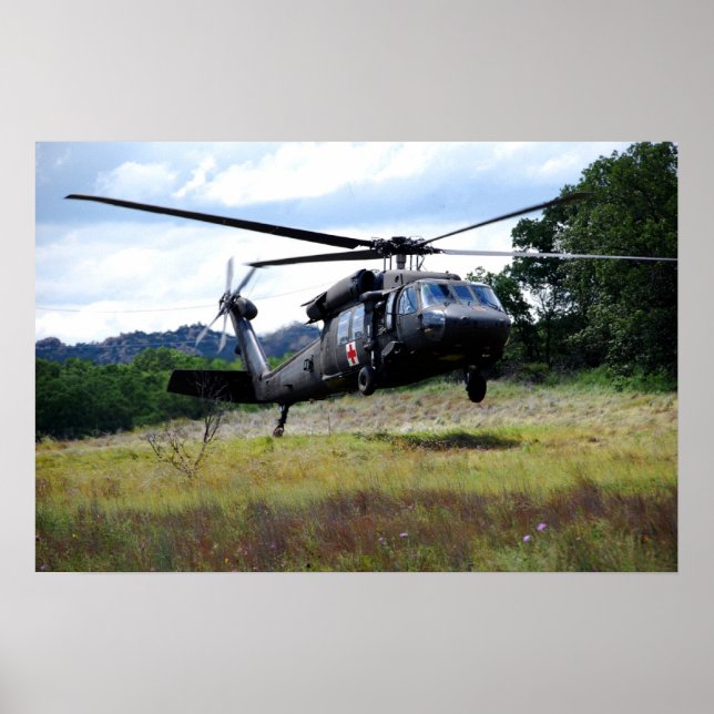 UH-60 Black Hawk Helicopter Poster (Front)