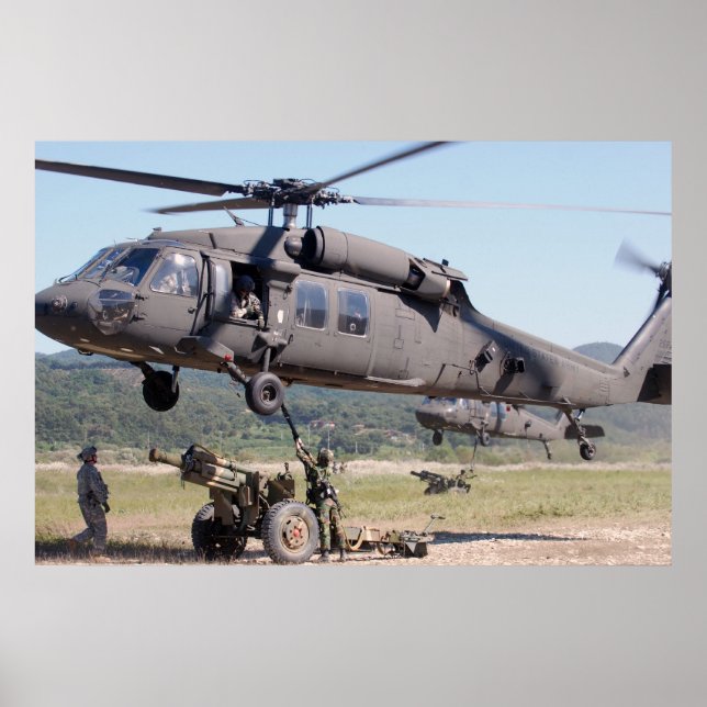 UH-60 Black Hawk Helicopter Poster (Front)