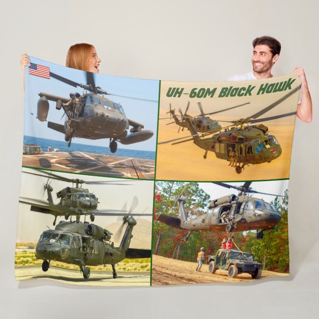 UH-60M BLACK HAWK FLEECE BLANKET (In Situ)