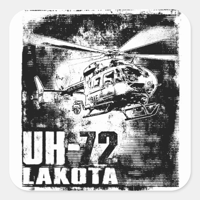 UH-72 Lakota Square Sticker (Front)
