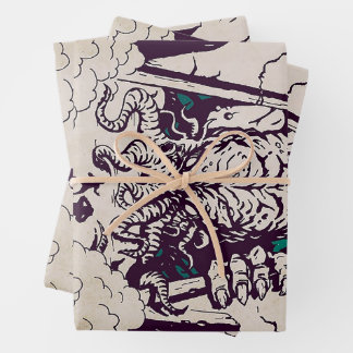 Uh-Oh Cthulhu Monster T-Shirt Wrapping Paper Sheet