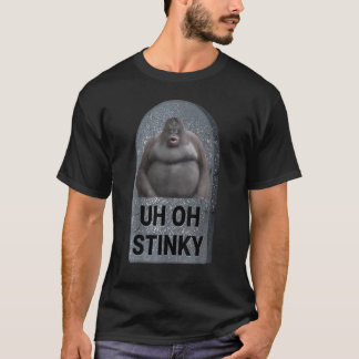 Uh Oh Stinky Poop Meme Tombstone Le Monke Hallowee T-Shirt