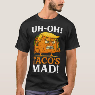 Uh Oh Taco's Mad Orange Faced Taco T-Shirt