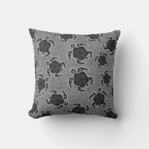 Uhane Honu Hibiscus Batik Hawaiian Turtle Cushion