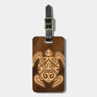 Uhane u’i Honu Faux Wood Hawaiian Turtle