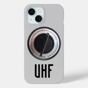 UHF Televsion Dial iPhone 15 Case