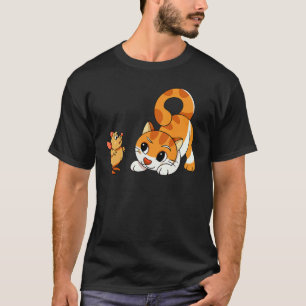 Uhh Woof Cat And Mouse Dog 2 T-Shirt